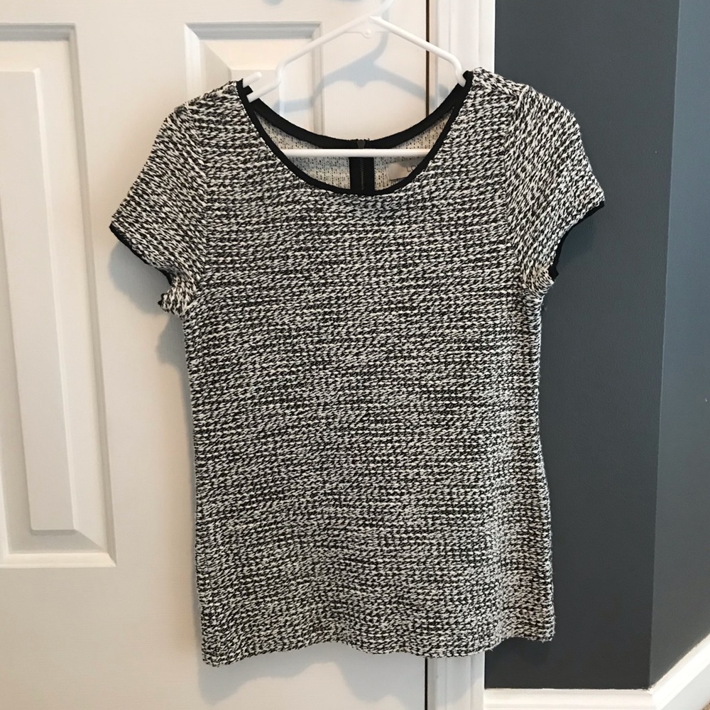 Loft Black and White Top